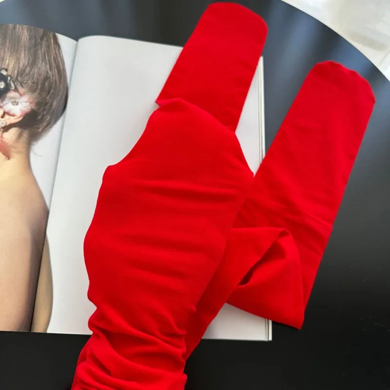 Red Tights Winter See Through Slim Lingerie ’s Pantyhose New Lingerie Lace Leggings Bodys Socks
