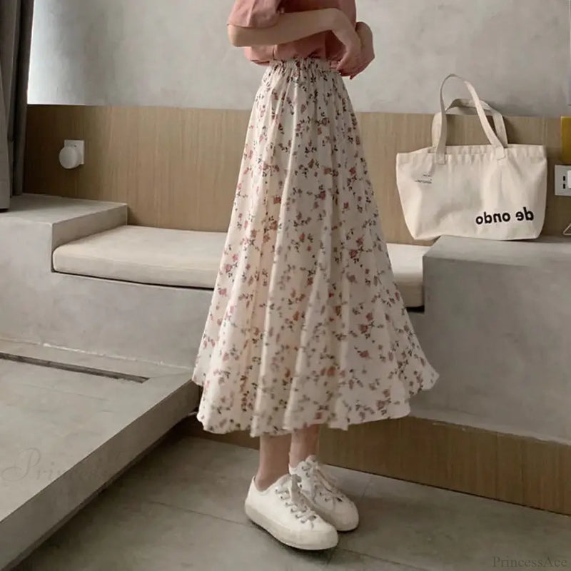A-line Long Skirt Summer Sweet Style