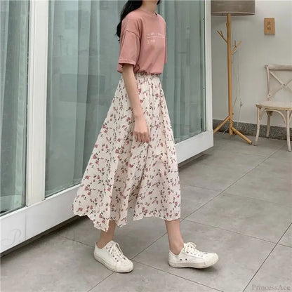 A-line Long Skirt Summer Sweet Style