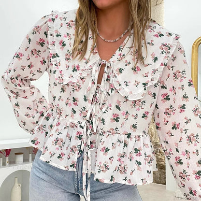 Babydoll Ruffled Blouse