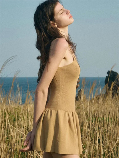 Black Backless Mini Dress