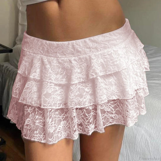 Elastic Layered Skirt