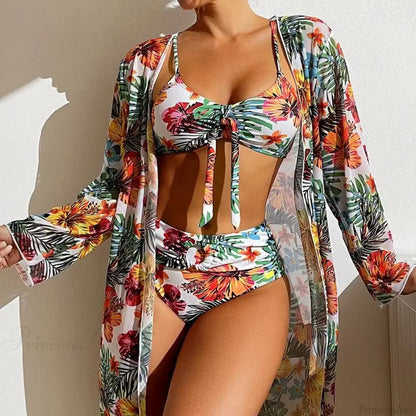 Mesh Blouse Bra Two Piece Set