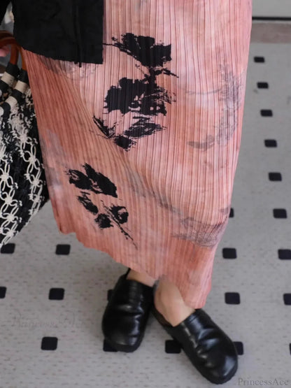 Pleated Slimming High Waist Beach Comfort Skirt
