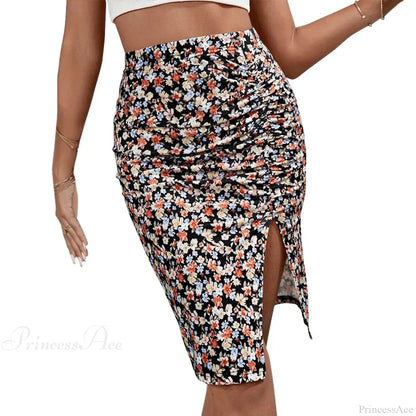 Print High Waist Slim Fit Summer Skirt