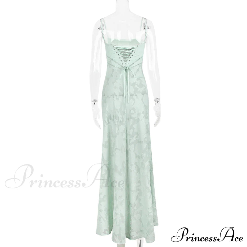 Print Stylish Sheer Maxi Dress