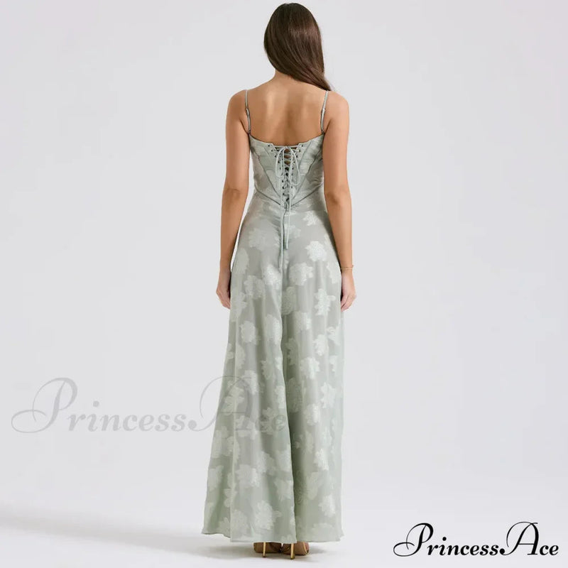 Print Stylish Sheer Maxi Dress