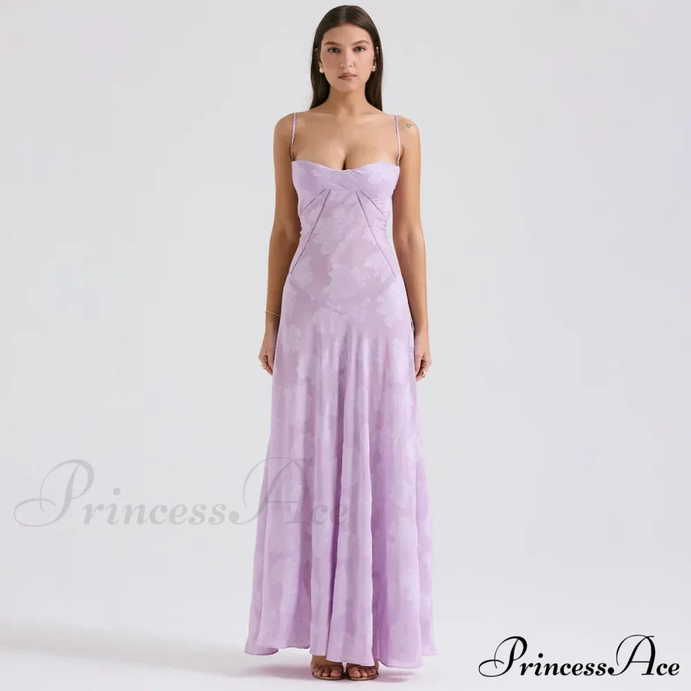 Print Stylish Sheer Maxi Dress