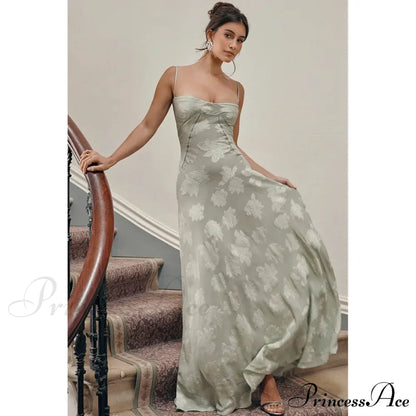 Print Stylish Sheer Maxi Dress