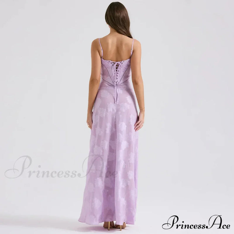Print Stylish Sheer Maxi Dress