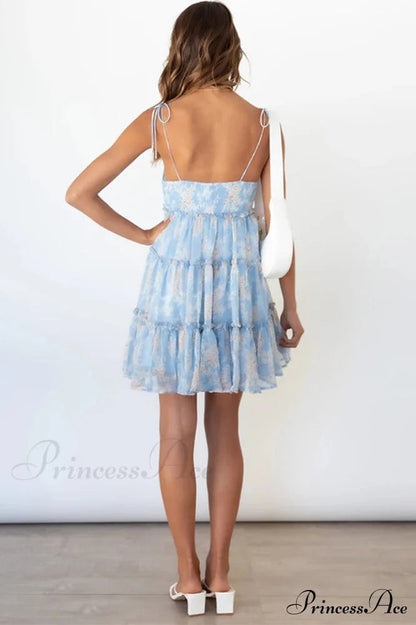 Ruffled Stylish Mini Dress