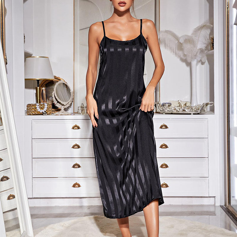 Two Pieces Dress and Cardigan Pajama Sets