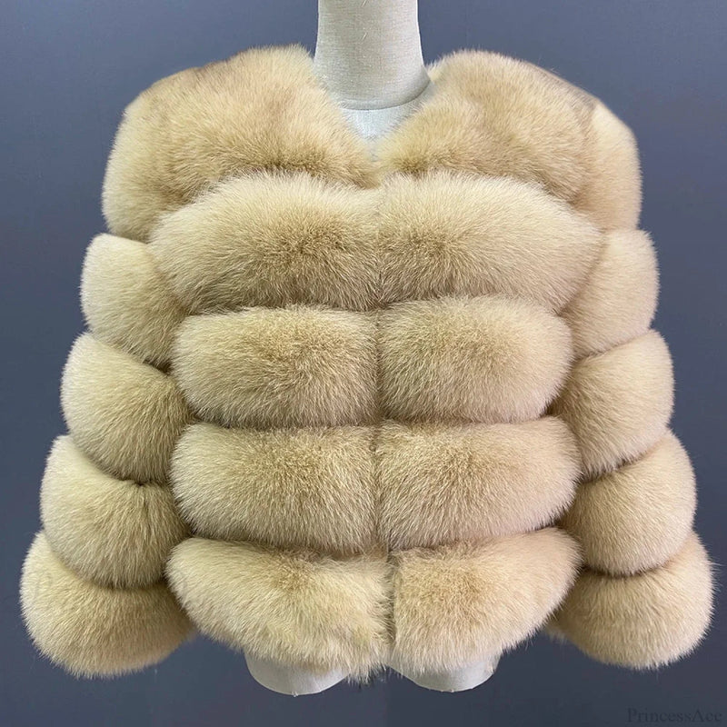 Fox Fur Winter Cold Weather Coat