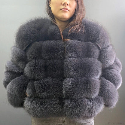 Fox Fur Winter Cold Weather Coat