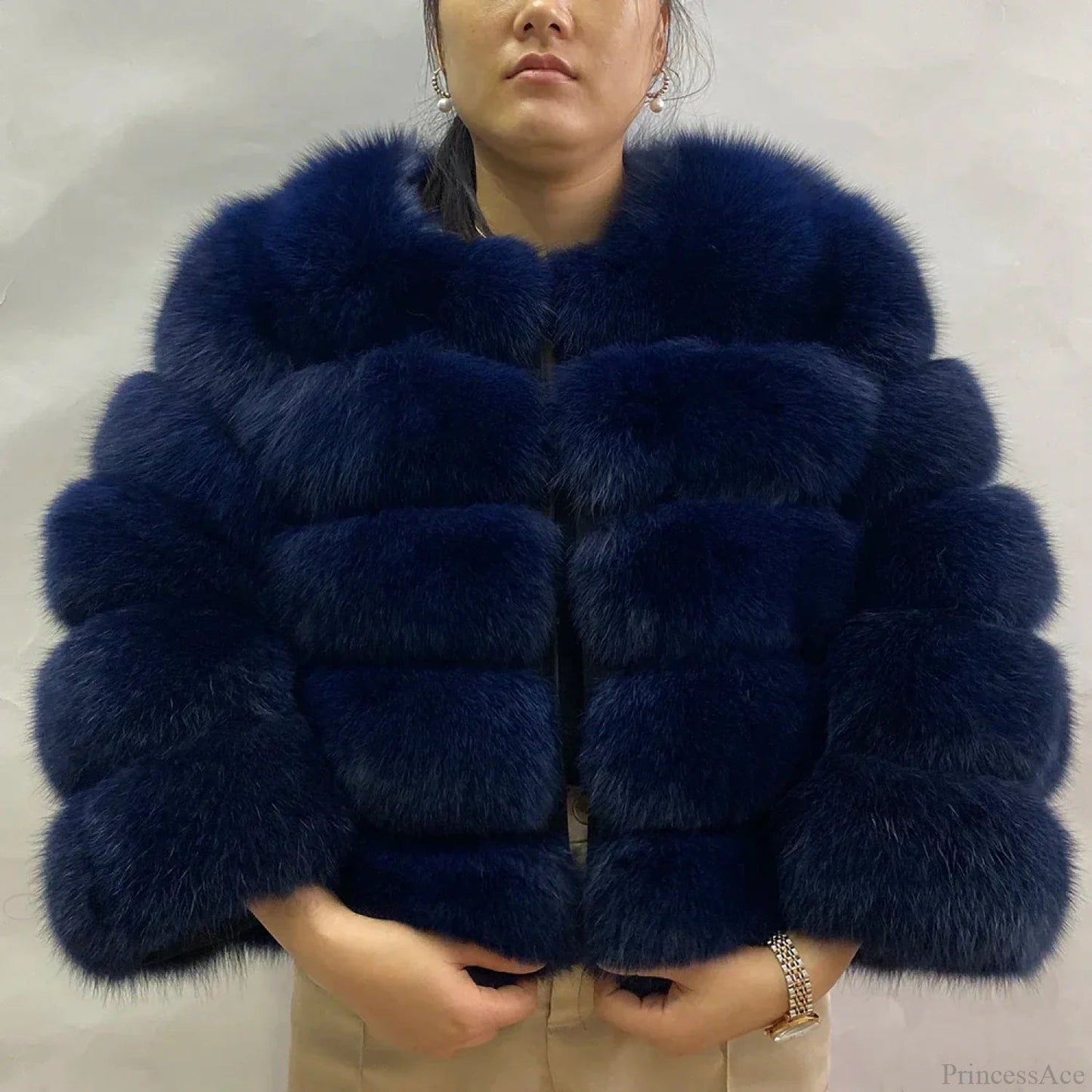 Fox Fur Winter Cold Weather Coat