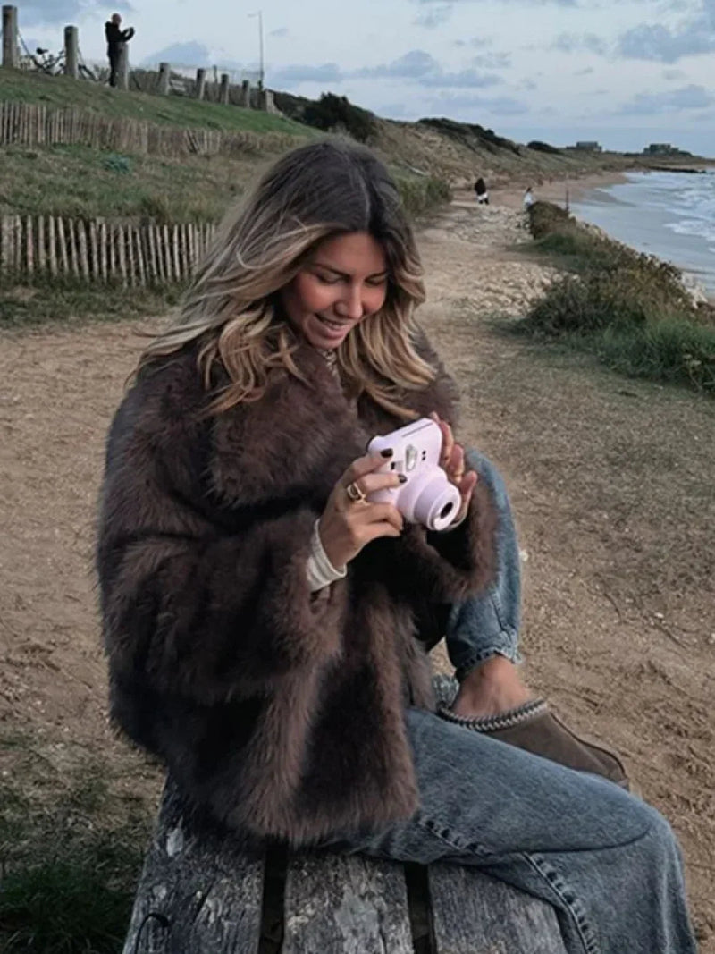 Fox Fluffy Short Coat