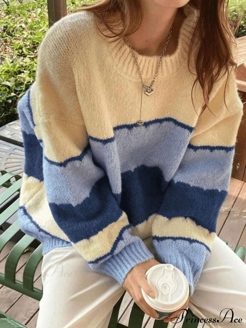 Fresh Simple Striped Loose Sweater