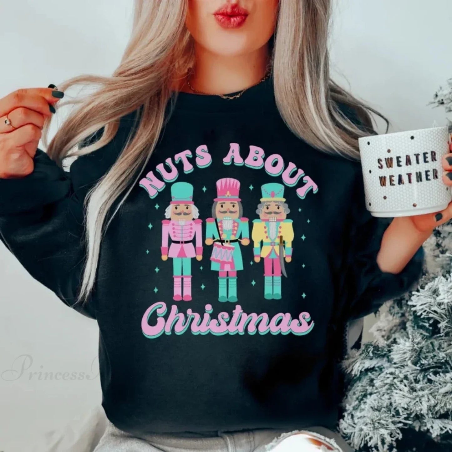 Funny Nutcracker Christmas Shirt Crewneck Pullover Christmas Sweater