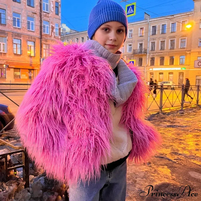 Fur Fringe Coat