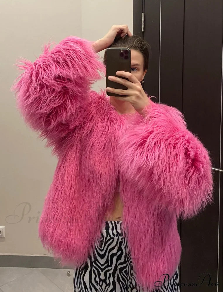 Fur Fringe Coat