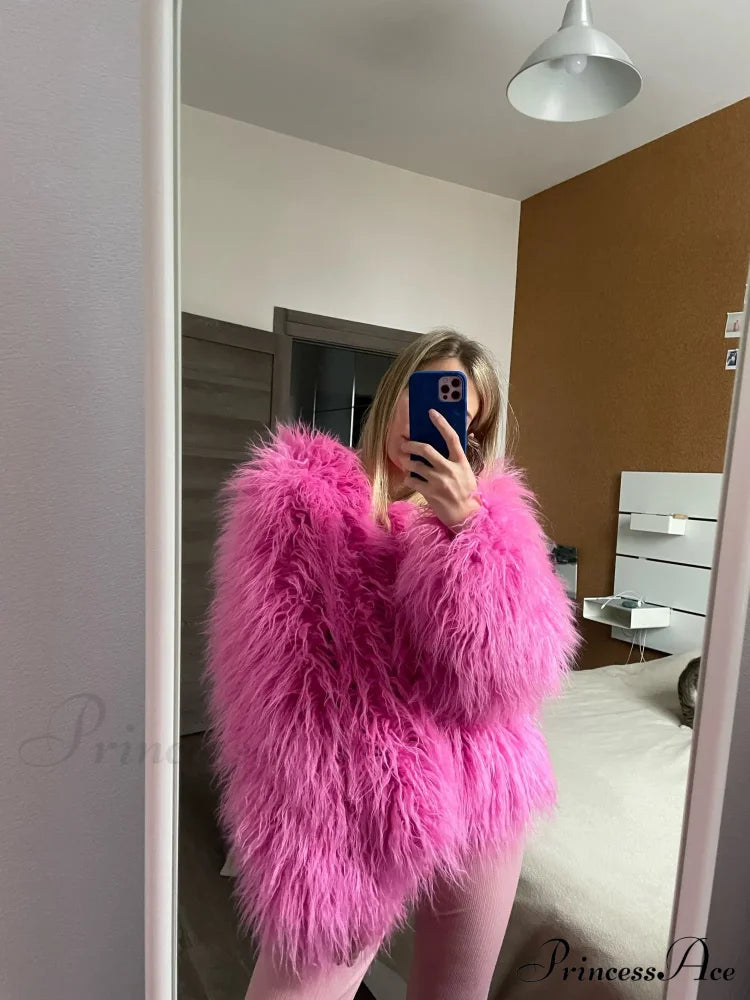 Fur Fringe Coat