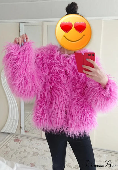Fur Fringe Coat