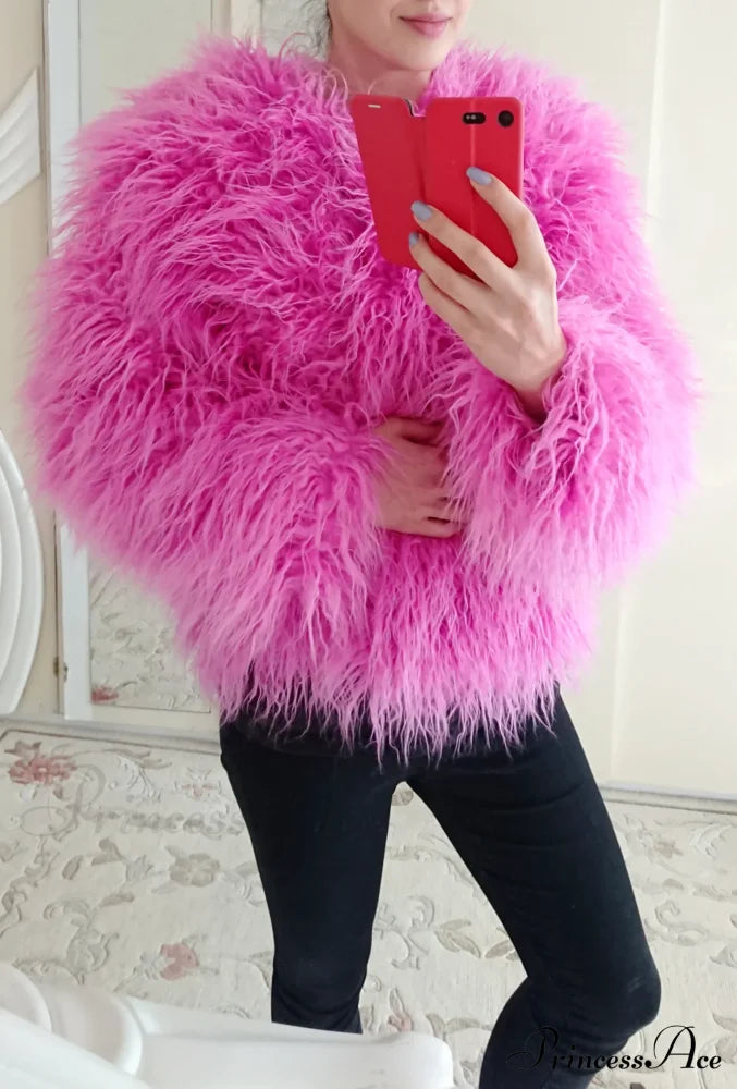 Fur Fringe Coat