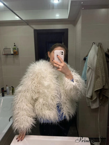 Fur Fringe Coat