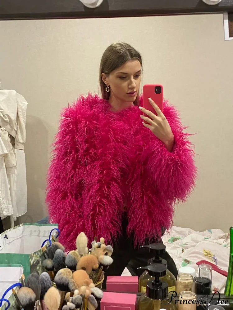 Fur Fringe Coat