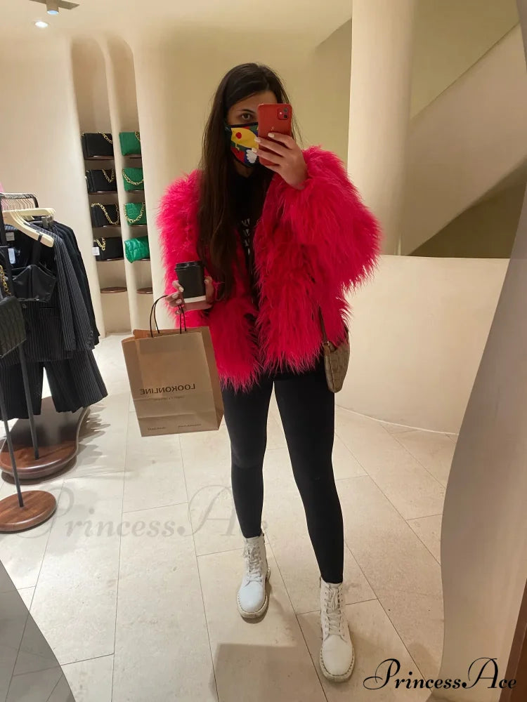 Fur Fringe Coat