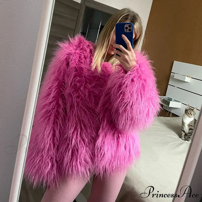 Fur Fringe Coat