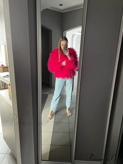 Fur Fringe Coat