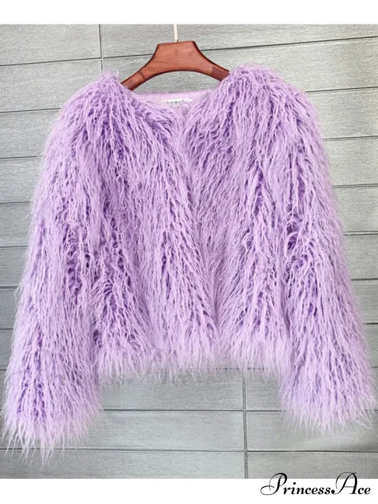Fur Fringe Coat