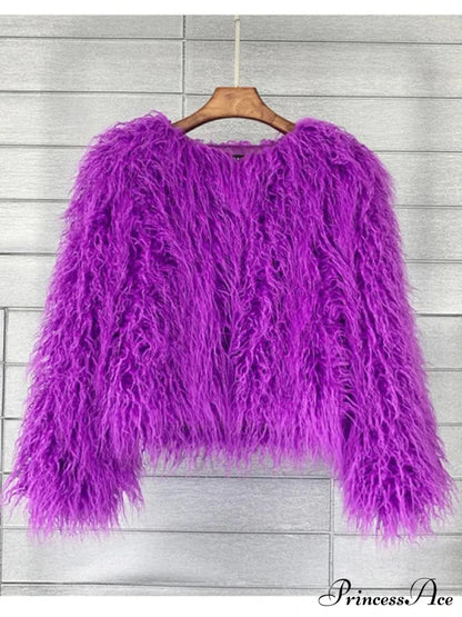 Fur Fringe Coat