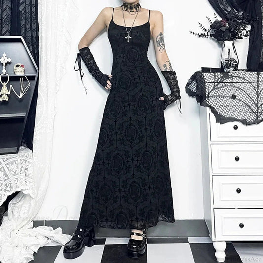 Gathering Net Celebration Sling Maxi Dress