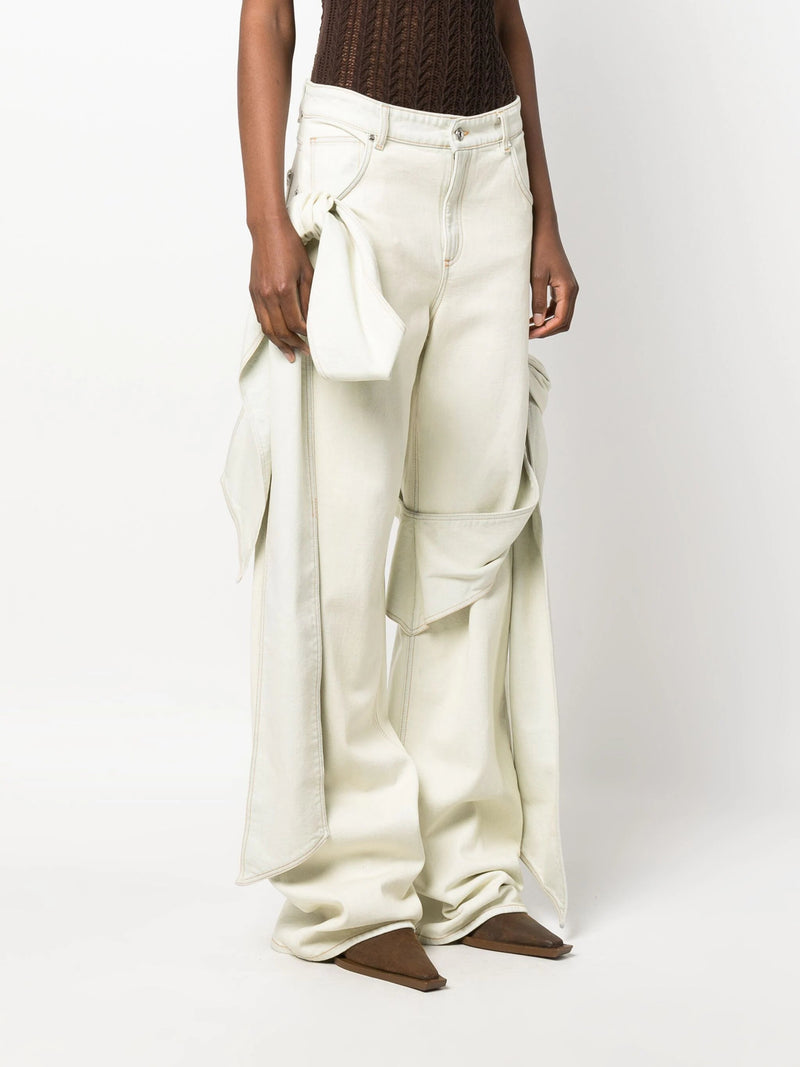 Denim Bow Tube Vest Top & Pant Coord Set