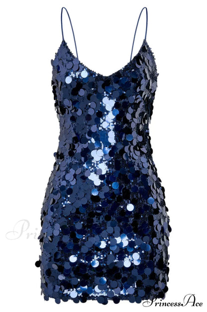 Giselle Disc Stylish Sequin Mini Dress