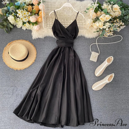 Gown Spaghetti Backless V Neck Tank Full-length Robe Party Strap Female Long Dresses Festive Warm-season Vestidos