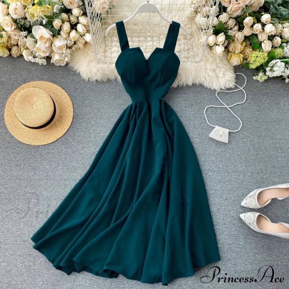 Gown Spaghetti Backless V Neck Tank Full-length Robe Party Strap Female Long Dresses Festive Warm-season Vestidos