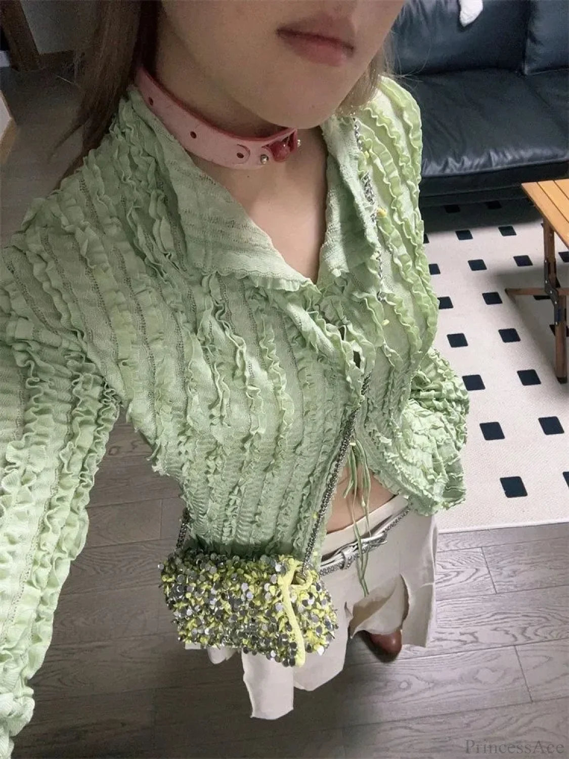 Green Long Sleeve Blouse
