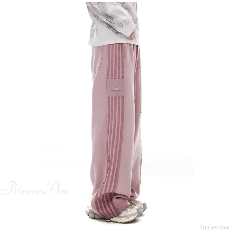 Grey Stripe Motion Pants