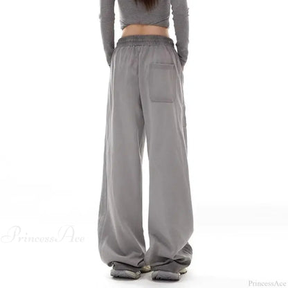Grey Stripe Motion Pants