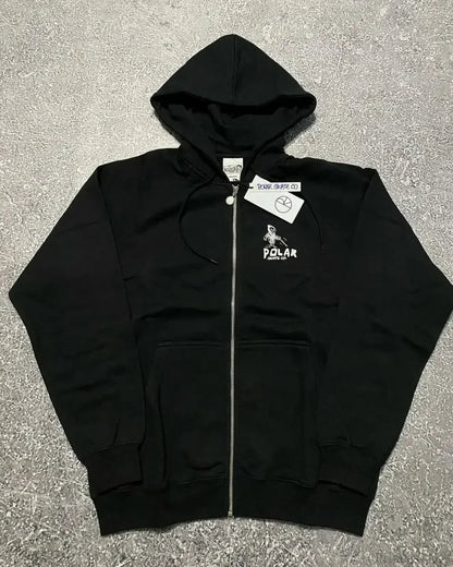 Grunge Zip Up Sweatshirt