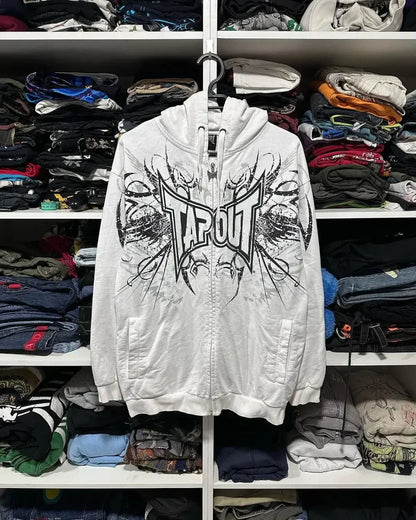 Grunge Zip Up Sweatshirt