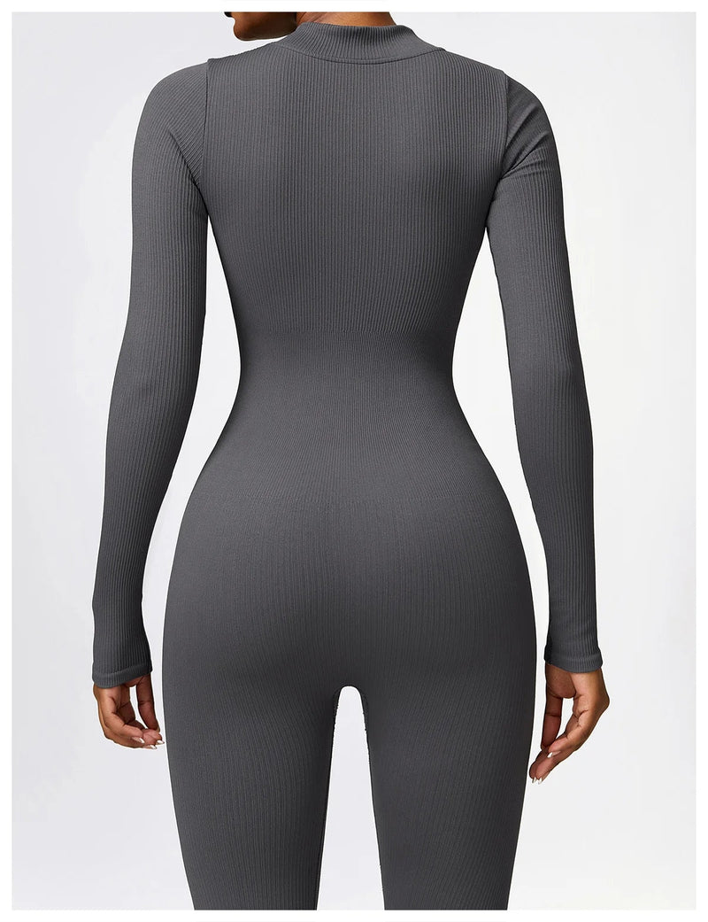 Serena - Zip Up Jumpsuit Long Sleeve
