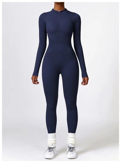 Serena - Zip Up Jumpsuit Long Sleeve