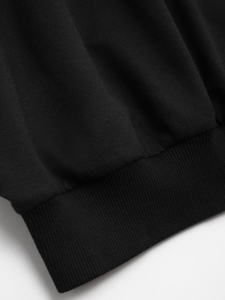 Dropped Shoulder Figure Letter Print Sweatshirt At9041