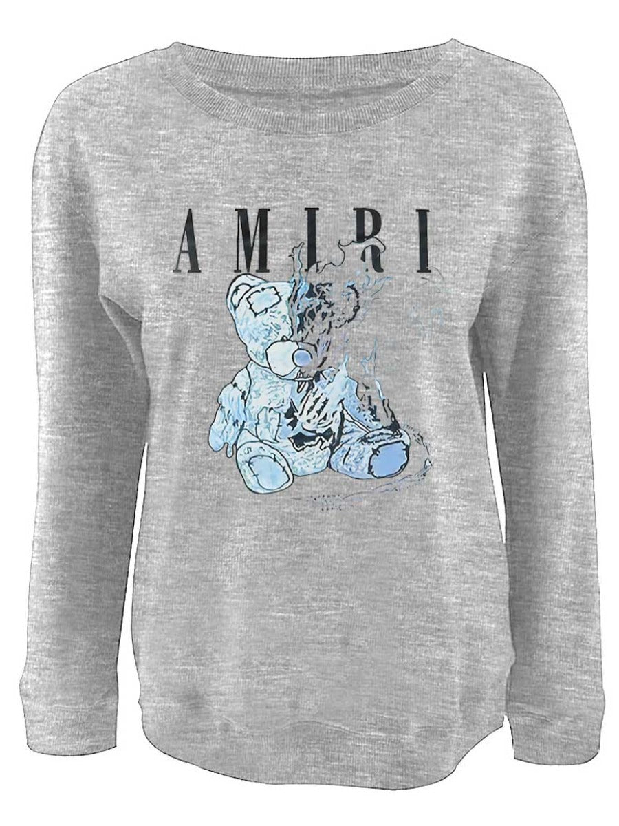 Cartoon Letter Print Sweatshirt Ar7047