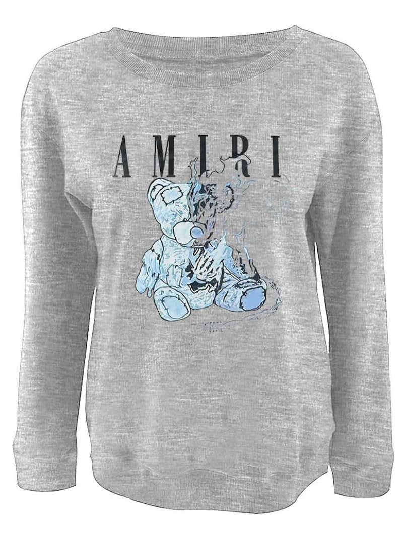 Cartoon Letter Print Sweatshirt Ar7047