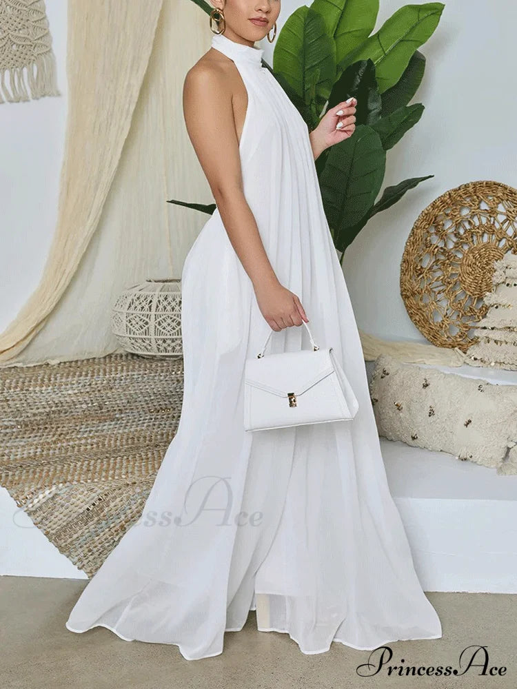 Halter Graceful Maxi Dress